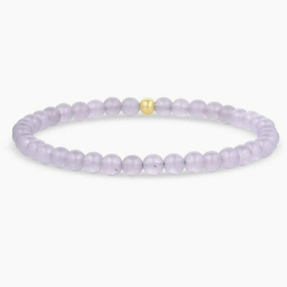 Gorjana Lavender Jade & Gold Carter Bracelet